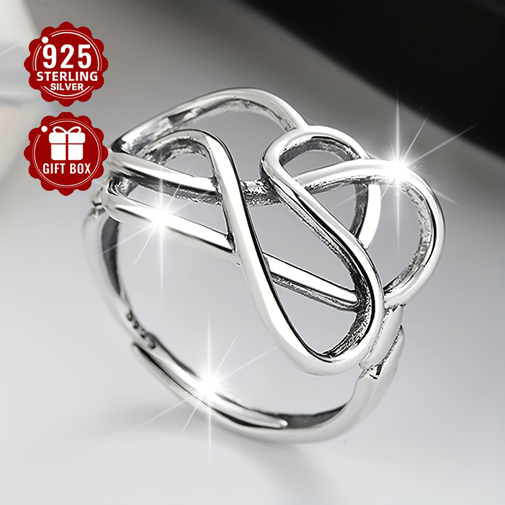 1pc S925 Sterling Silver Irregular Winding Line Ring Fashion Hip-hop Korean Style Open Adjustable Low Allergy Index Finger Ring (about 3.1g)
1pc S925 Sterling Silver Irregular Winding Line Ring Fashion Hip-hop Korean Style Open Adjustable Low Allergy Index Finger Ring (about 3.1g)