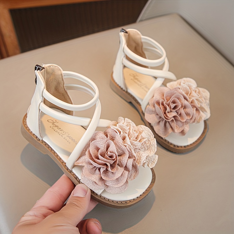 Trendy Cute Flower Decor Sandals For Girls, Breathable Lightweight Sandals For Spring And Summer
Trendy Cute Flower Decor Sandals For Girls, Breathable Lightweight Sandals For Spring And Summer