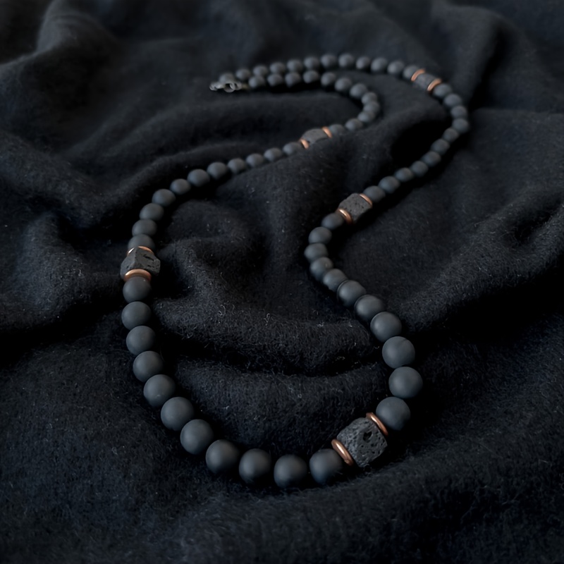 Simple Black Natural Stone Bead Necklace For Daily Parties And Evening Wear Jewelry, Holiday Commemorative Gifts
Simple Black Natural Stone Bead Necklace For Daily Parties And Evening Wear Jewelry, Holiday Commemorative Gifts