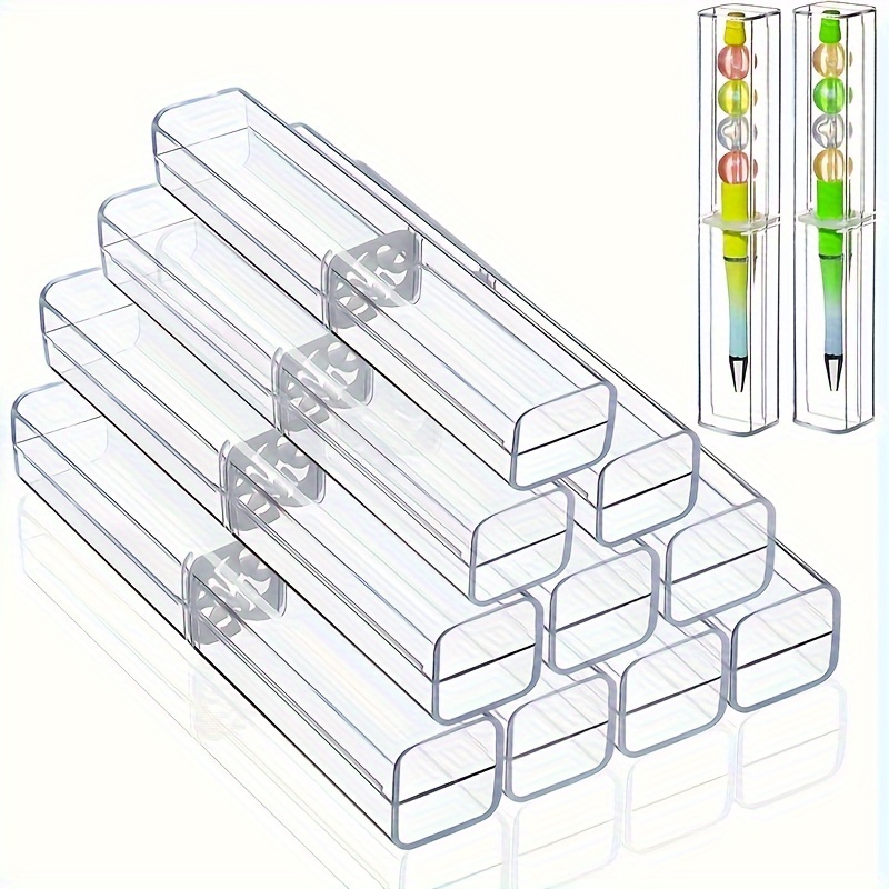 10pcs Clear Acrylic Pencil Cases - Rectangular Transparent Pen Boxes For Gifts & Art Storage, Plastic
10pcs Clear Acrylic Pencil Cases - Rectangular Transparent Pen Boxes For Gifts & Art Storage, Plastic