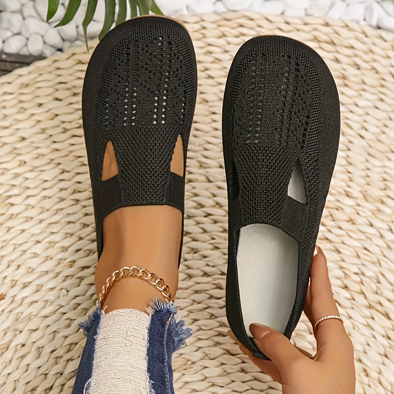 Women's Solid Color Flat Shoes, Breathable Flying Woven Slip On Shoes, Lightweight & Comfortable Shoes
Women's Solid Color Flat Shoes, Breathable Flying Woven Slip On Shoes, Lightweight & Comfortable Shoes
