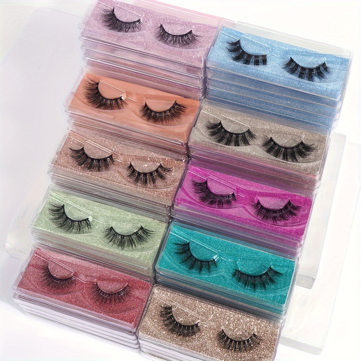 50 Pairs Fake Eyelashes, Mixed Styles, Natural Look, Curly Thick Faux Mink Eyelashes, Cat Eye Look Fluffy False Eyelashes, C
50 Pairs Fake Eyelashes, Mixed Styles, Natural Look, Curly Thick Faux Mink Eyelashes, Cat Eye Look Fluffy False Eyelashes, C