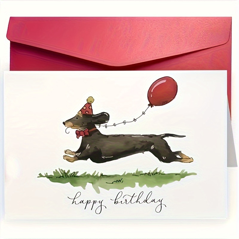 Carte d'Anniversaire de Chien avec Enveloppe - Vœux Mignons pour les des Animaux, pour Entreprises & Décorations de Cadeaux
Carte d'Anniversaire de Chien avec Enveloppe - Vœux Mignons pour les des Animaux, pour Entreprises & Décorations de Cadeaux