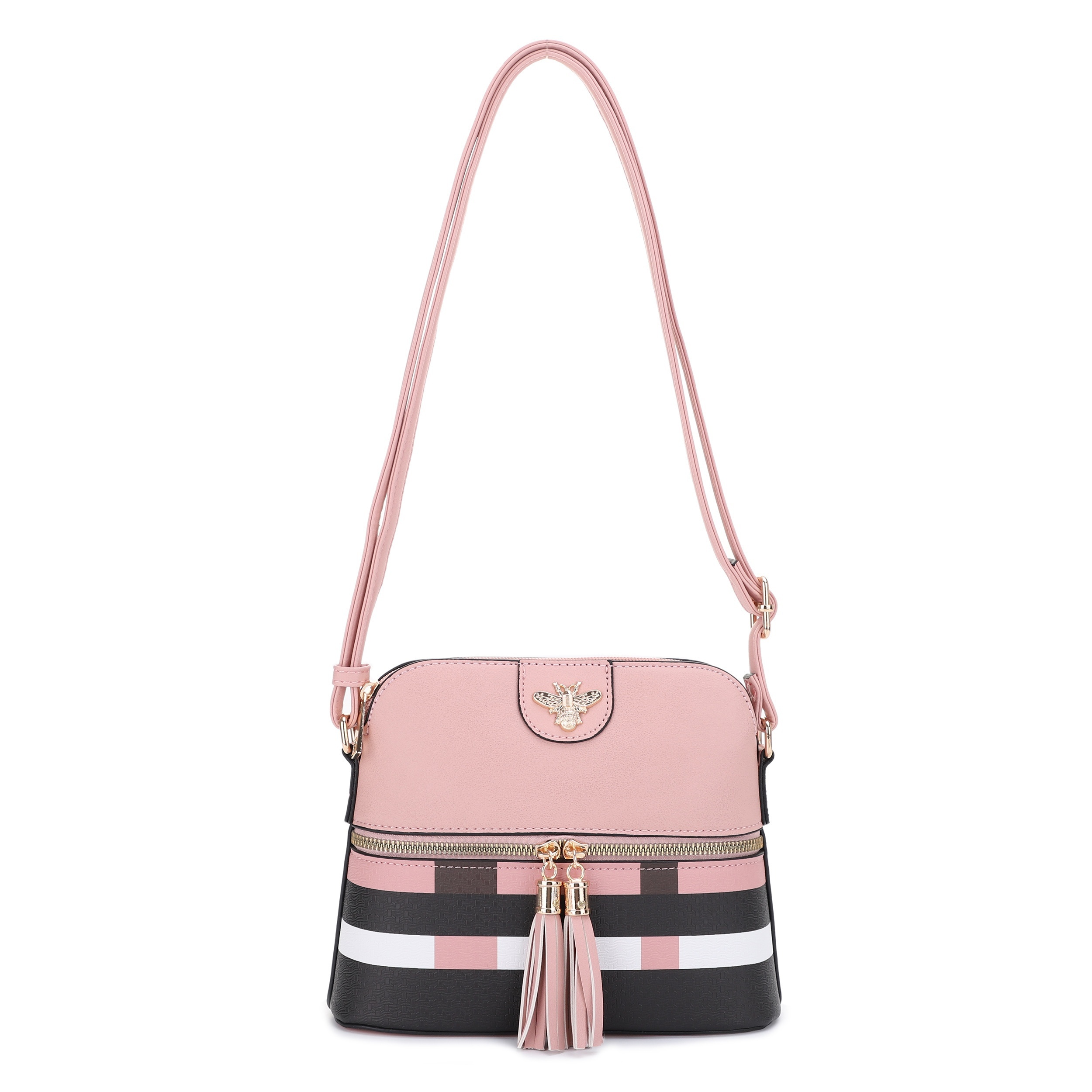 Chic Women's Lightweight Medium Size Dome Crossbody Bag, Pattern Shoulder Bag With Tassel, Large Capacity, Crossbody & Shoulder Purse - Top Handle, Style For Women
Chic Women's Lightweight Medium Size Dome Crossbody Bag, Pattern Shoulder Bag With Tassel, Large Capacity, Crossbody & Shoulder Purse - Top Handle, Style For Women