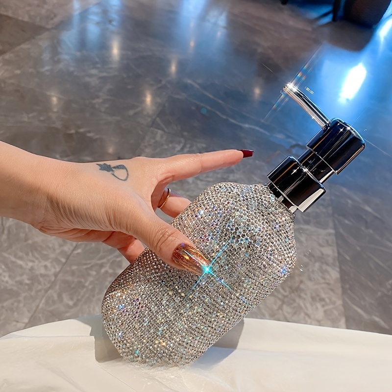Luxury Diamond-encrusted Press Dispenser Bottle For Shampoo, Body Wash & Hand Sanitizer - Fragrance-free Glass
Luxury Diamond-encrusted Press Dispenser Bottle For Shampoo, Body Wash & Hand Sanitizer - Fragrance-free Glass