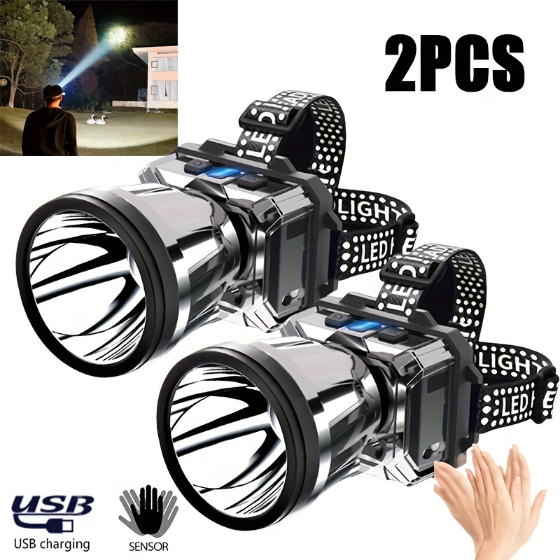 2pcs Rechargeable Cob Induction Headlamp, Motion Sensors, Led Flashlight, Large Range Light, Usb Rechargeable Headlamp, 5 , Suitable For Fishing, Camping, , Hiking, Outdoor, Etc.
2pcs Rechargeable Cob Induction Headlamp, Motion Sensors, Led Flashlight, Large Range Light, Usb Rechargeable Headlamp, 5 , Suitable For Fishing, Camping, , Hiking, Outdoor, Etc.