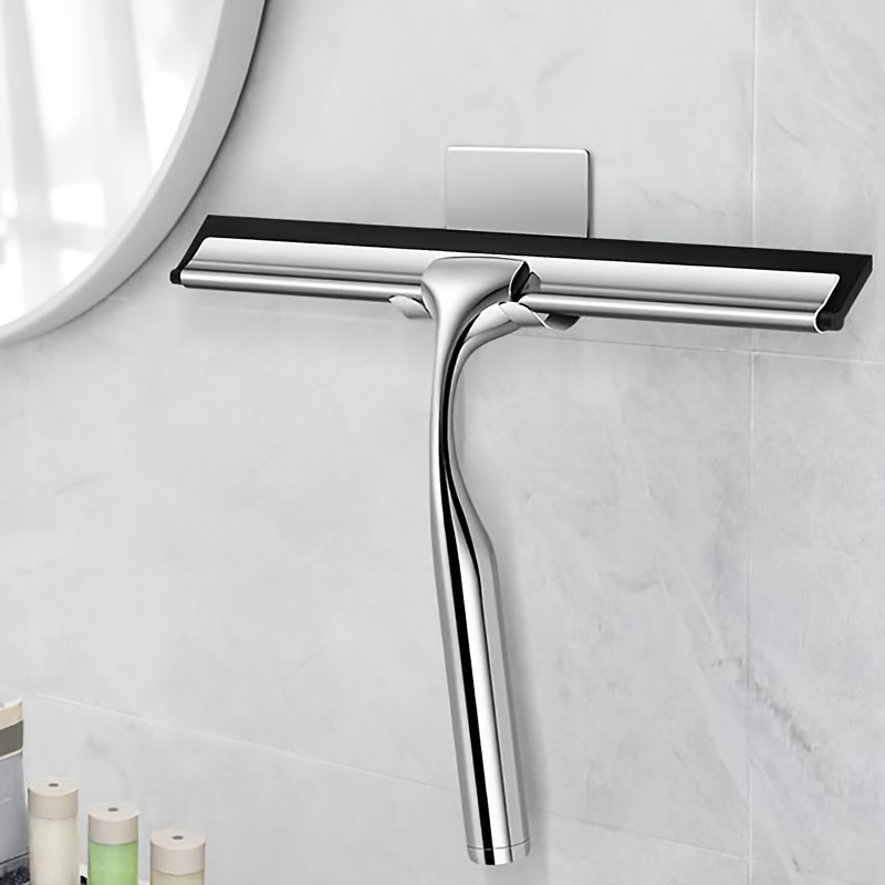 1pc, Silicone Scraper Glass Wiper Stainless Steel Handle Squeegee With Hook - Easy To Use, For Cars,mirror,window And Bathroom Squeegee Cleaning Tool
1pc, Silicone Scraper Glass Wiper Stainless Steel Handle Squeegee With Hook - Easy To Use, For Cars,mirror,window And Bathroom Squeegee Cleaning Tool