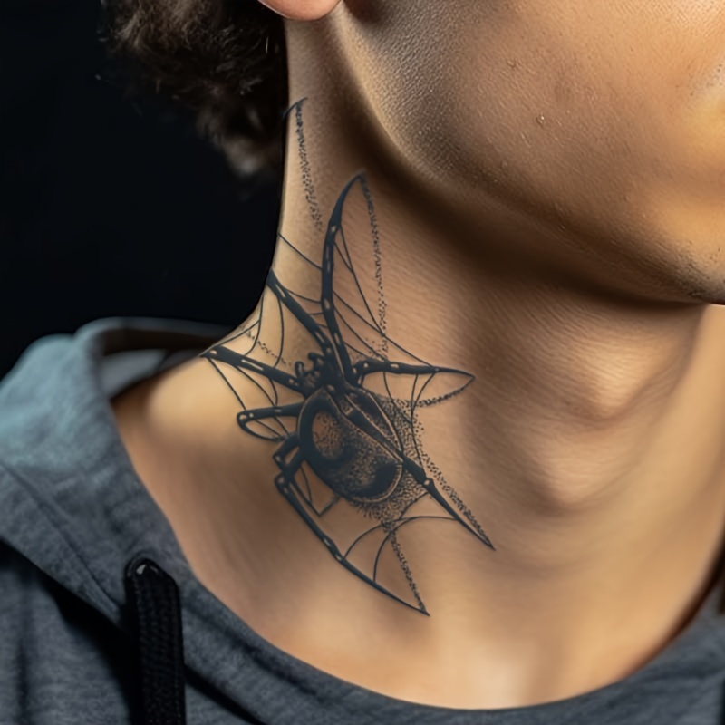 Dark Style Spider Long Lasting Waterproof Tattoo Stickers, Semi-permanent Simulation Not Reflective Temporary Tattoo Stickers For Men Arm Neck Fake Tattoos
Dark Style Spider Long Lasting Waterproof Tattoo Stickers, Semi-permanent Simulation Not Reflective Temporary Tattoo Stickers For Men Arm Neck Fake Tattoos