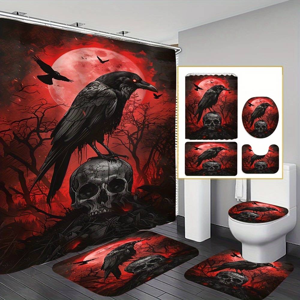 () 1/4pcs Shower Curtain Set, Decoration Bathroom Set Including Shower Curtain, Mat, Toilet , Bathroom Mat And 12 Plastic , Bathroom Accessories,
() 1/4pcs Shower Curtain Set, Decoration Bathroom Set Including Shower Curtain, Mat, Toilet , Bathroom Mat And 12 Plastic , Bathroom Accessories,