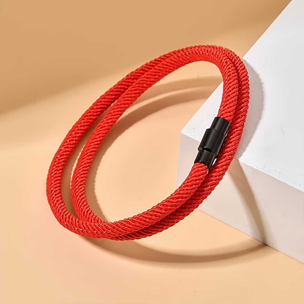 1pc Trendy Double Layer Bracelet For Men, Minimalist Hand Accessories With Magnetic Buckle
1pc Trendy Double Layer Bracelet For Men, Minimalist Hand Accessories With Magnetic Buckle