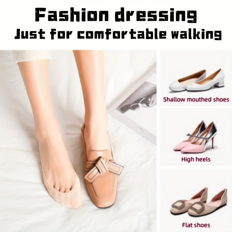 5 Pairs Solid Ice Silk Socks, Non-slip Breathable Low Cut Invisible High Heels Socks, Women's Stockings & Hosiery
5 Pairs Solid Ice Silk Socks, Non-slip Breathable Low Cut Invisible High Heels Socks, Women's Stockings & Hosiery