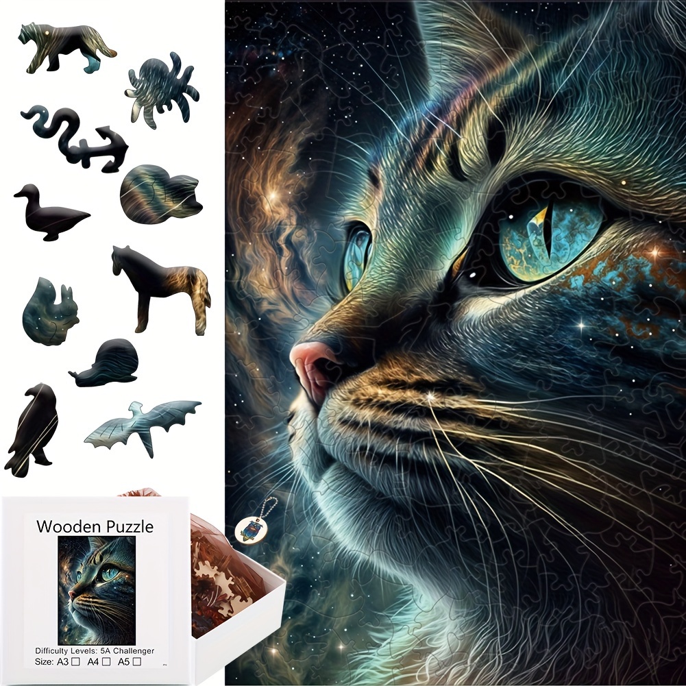 Starry Cat Wooden - Complex Diy Brain Teaser For Adults & Youngsters, Montessori Educational Activity With Elegant White Box, Suitable For 3 Years Through 14+
Starry Cat Wooden - Complex Diy Brain Teaser For Adults & Youngsters, Montessori Educational Activity With Elegant White Box, Suitable For 3 Years Through 14+