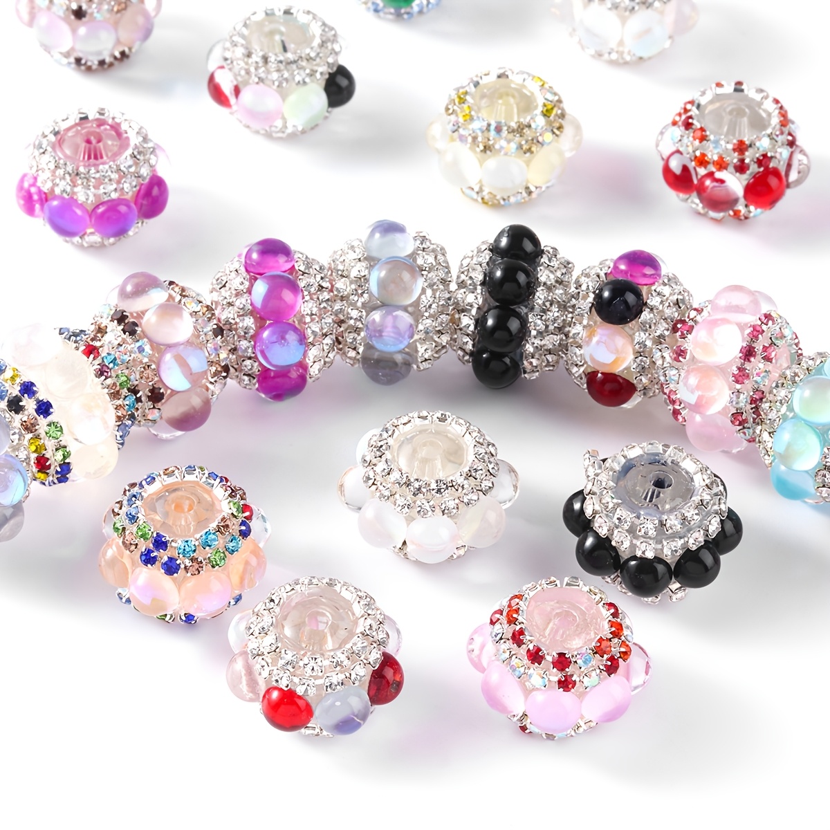 10pcs Sparkling Beads, Large Crystal Pen Beads For Jewelry Making, Diy Keychain Bracelet Necklace Crafts, Loose Beads With Large Hole
10pcs Sparkling Beads, Large Crystal Pen Beads For Jewelry Making, Diy Keychain Bracelet Necklace Crafts, Loose Beads With Large Hole