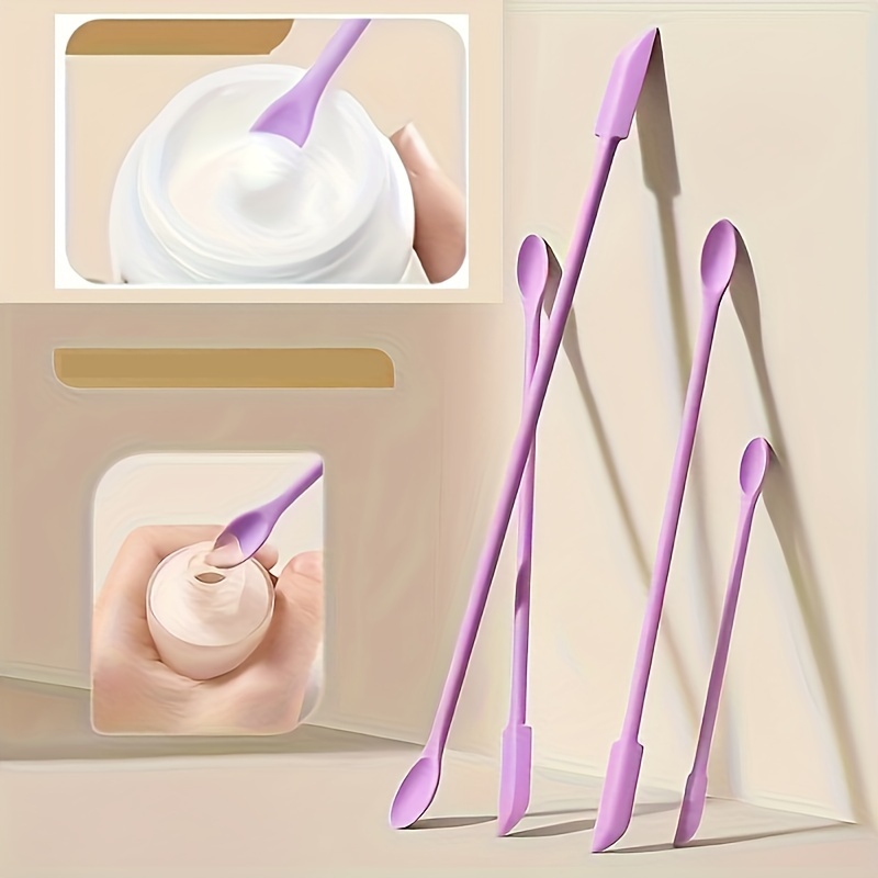 3pc Silicone Beauty Spatula Set, Mini Facial Cream Tools, Cosmetic Jar Scrapers For Lotions, Foundation Liquids, Flexible & Hygienic Makeup Utensil, Easy Clean
3pc Silicone Beauty Spatula Set, Mini Facial Cream Tools, Cosmetic Jar Scrapers For Lotions, Foundation Liquids, Flexible & Hygienic Makeup Utensil, Easy Clean