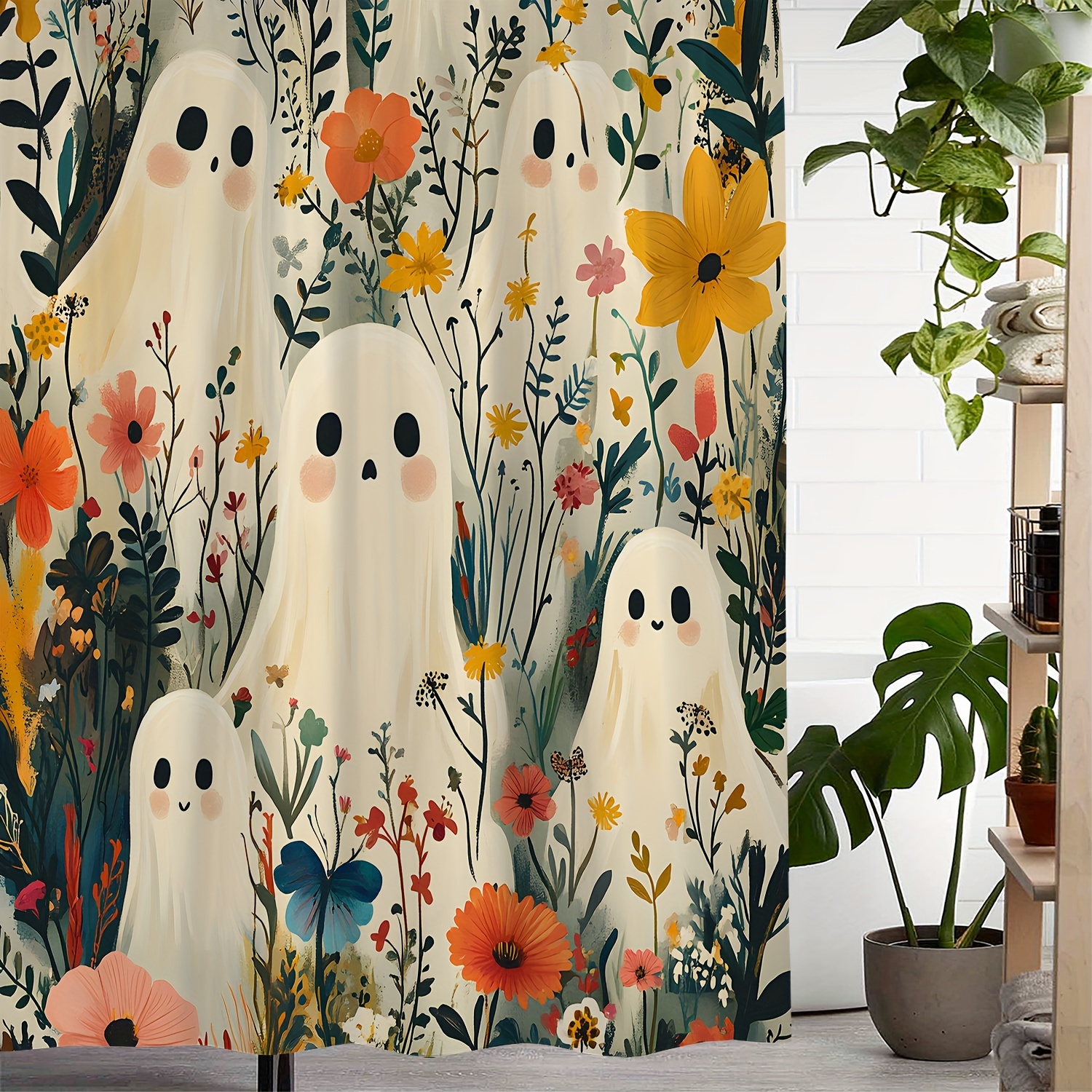 1 Floral Shower Curtain Print Waterproof Shower Curtain, Curtain For Windows With 12 Hooks
1 Floral Shower Curtain Print Waterproof Shower Curtain, Curtain For Windows With 12 Hooks