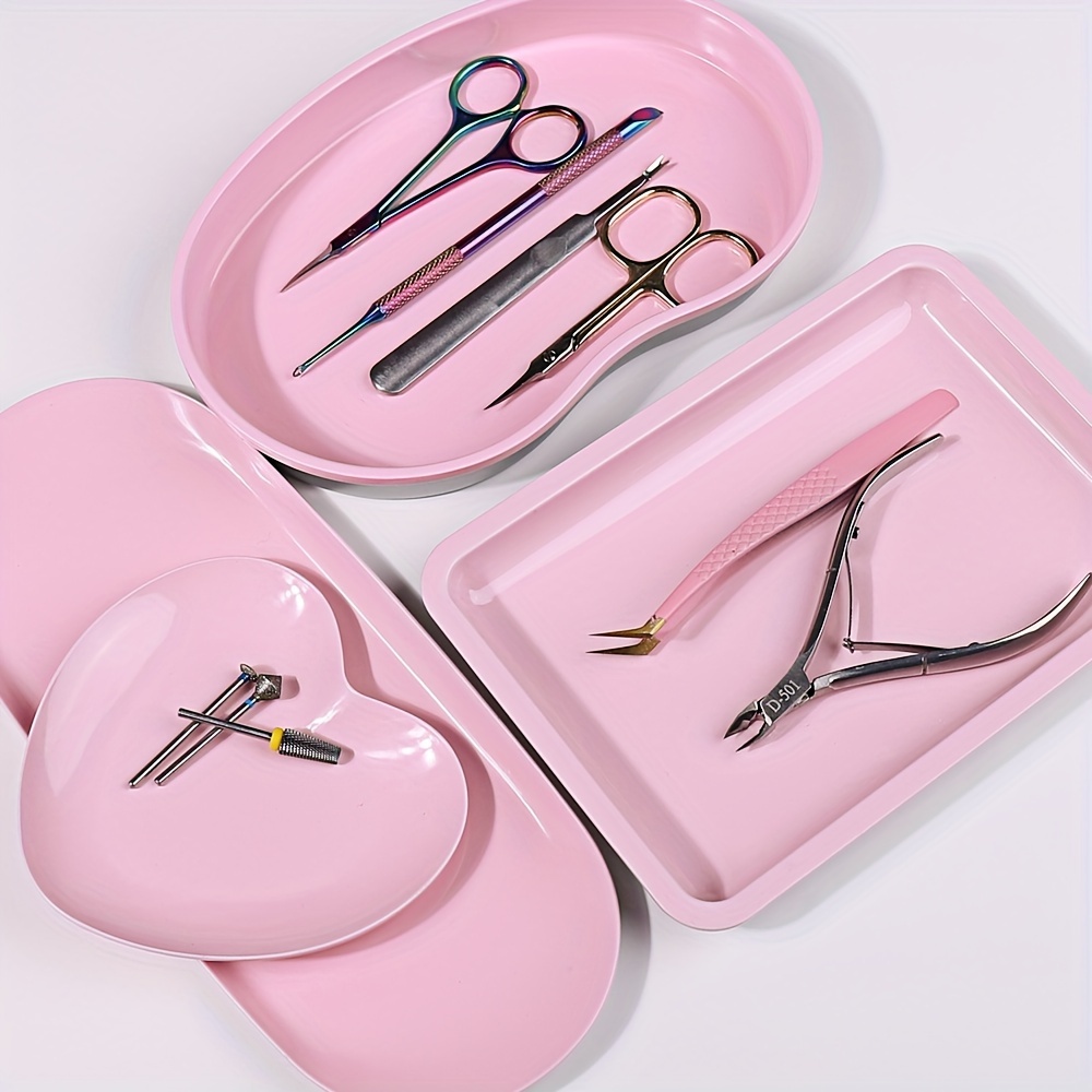 Pink Stainless Steel Tray Storage For Nail Art Studio: Manicure, Eyelashes, Tattoos, And Nail Art Accessories
Pink Stainless Steel Tray Storage For Nail Art Studio: Manicure, Eyelashes, Tattoos, And Nail Art Accessories