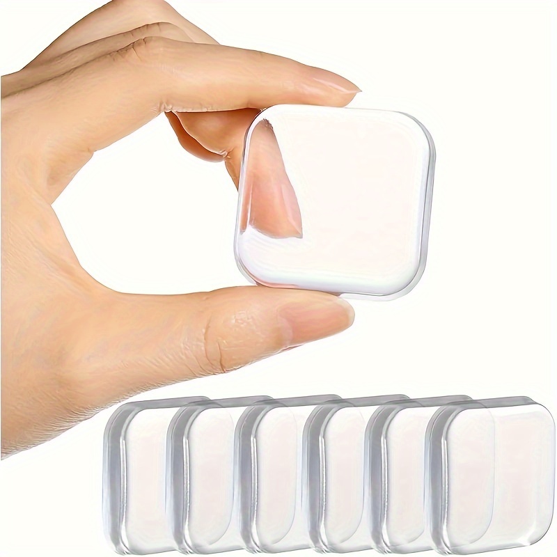 6 Pack Of Self-adhesive Door Stoppers - Soft Transparent Pu Leather With Rubber Shock Absorber Pads, Suitable For Home And Office Use
6 Pack Of Self-adhesive Door Stoppers - Soft Transparent Pu Leather With Rubber Shock Absorber Pads, Suitable For Home And Office Use