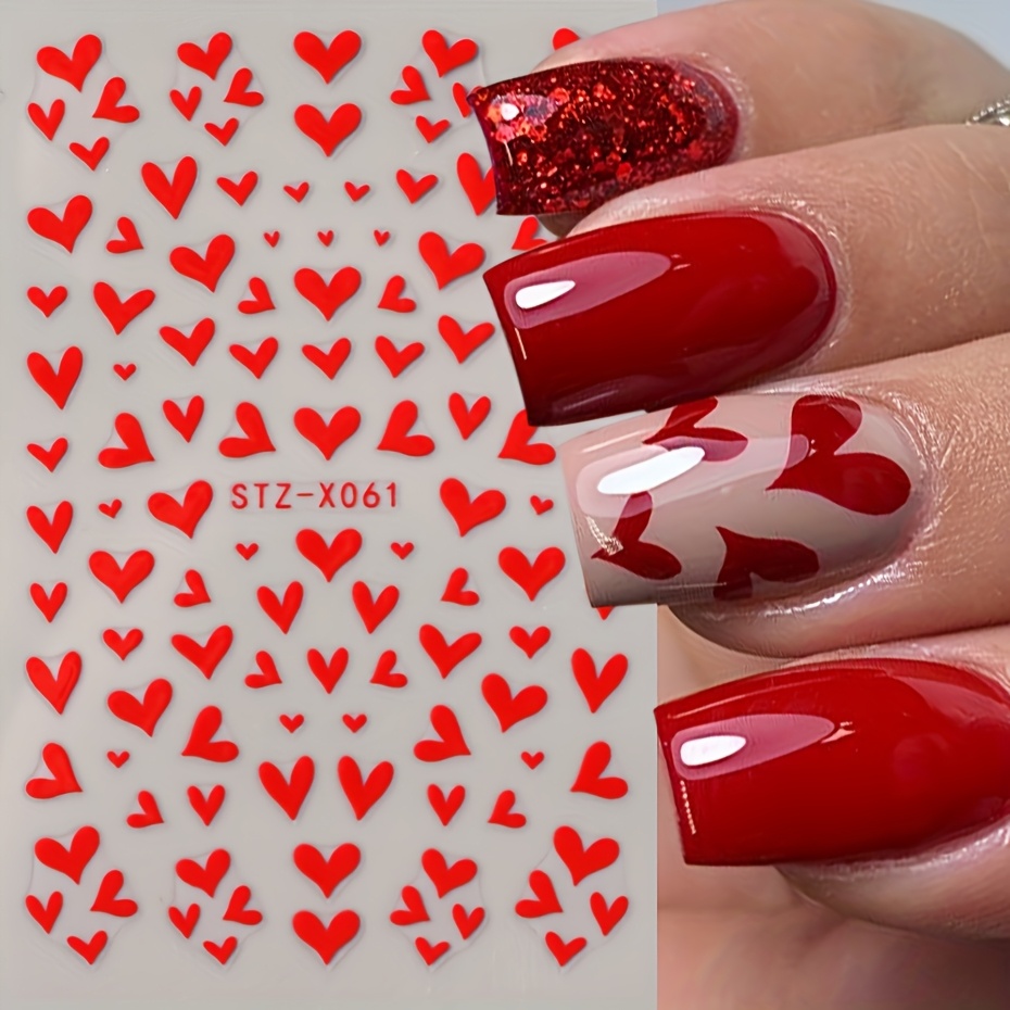 2pcs Nail Sticker Set 's Day French Peach Heart Red Irregular Love Back Glue Nail Sticker
2pcs Nail Sticker Set 's Day French Peach Heart Red Irregular Love Back Glue Nail Sticker