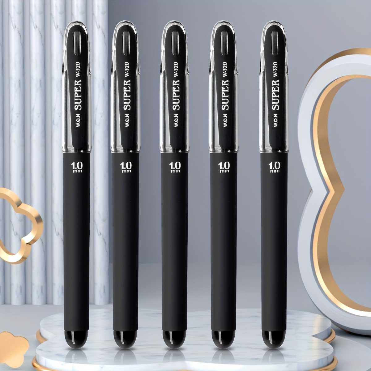 Wqn 1/4pcs Matte Gel Pen, 1.0mm Black Gel Pen, Suitable For Business Meetings, Pen, Daily Pen, Comfortable To Hold, Lasts ,
Wqn 1/4pcs Matte Gel Pen, 1.0mm Black Gel Pen, Suitable For Business Meetings, Pen, Daily Pen, Comfortable To Hold, Lasts ,