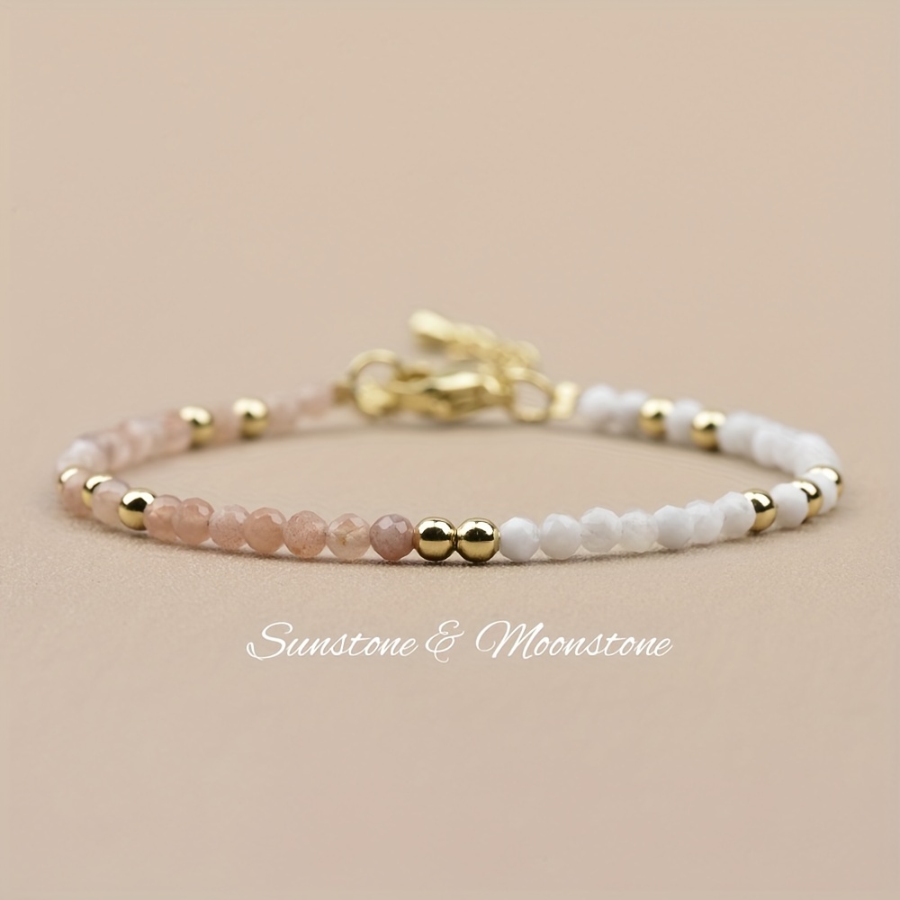 Bracelet Élégant en Pierre de Soleil pour Femmes, Perles Facettées de 3mm, Pierre du Jour et de la , Bijoux en Cristal
Bracelet Élégant en Pierre de Soleil pour Femmes, Perles Facettées de 3mm, Pierre du Jour et de la , Bijoux en Cristal