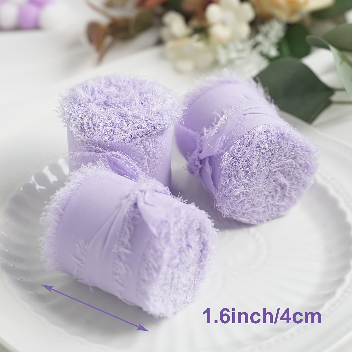 Light Purple Chiffon Satin Ribbon With , 1.6 Inches X 5.1 Yards - Sheer Tulle Organza Ribbon For Bouquets, Handmade Gift Wrapping, Crafts, Decorations, Wedding Invitations (1 Roll)
Light Purple Chiffon Satin Ribbon With , 1.6 Inches X 5.1 Yards - Sheer Tulle Organza Ribbon For Bouquets, Handmade Gift Wrapping, Crafts, Decorations, Wedding Invitations (1 Roll)