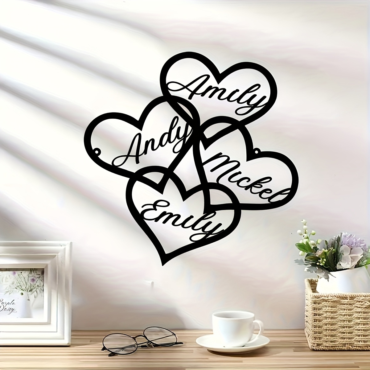 Outdoor Wall Art, Customized Family Metal Wall Art - Personalized Design, Suitable For Indoor Home Decoration And Housewarming Gifts, No Electricity Required
Outdoor Wall Art, Customized Family Metal Wall Art - Personalized Design, Suitable For Indoor Home Decoration And Housewarming Gifts, No Electricity Required