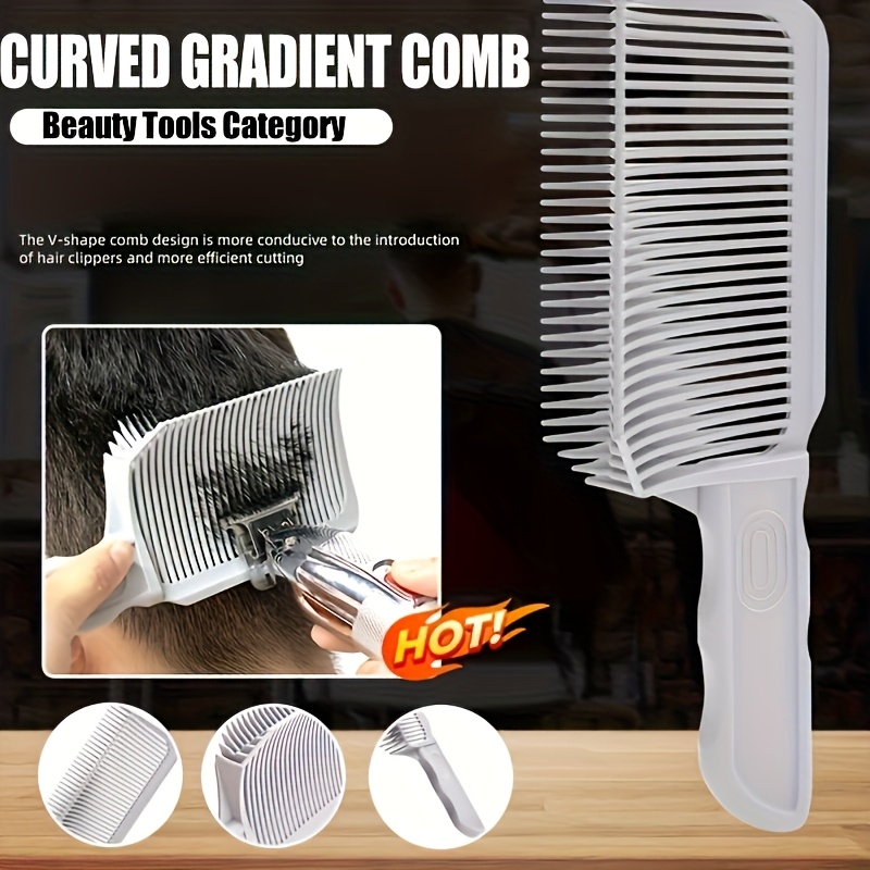Professional Men's Haircutting Comb - Curved , Gradient Positioning For Salon-quality Styling, Abs Plastic
Professional Men's Haircutting Comb - Curved , Gradient Positioning For Salon-quality Styling, Abs Plastic