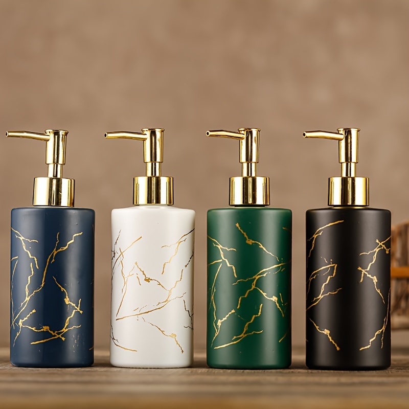 Un distributeur de savon à motif , des bouteilles de pompe à main en résine rechargeables pour salle de bain, shampoing et gel douche, contenant de lotion élégant avec pompe, 320ml
Un distributeur de savon à motif , des bouteilles de pompe à main en résine rechargeables pour salle de bain, shampoing et gel douche, contenant de lotion élégant avec pompe, 320ml