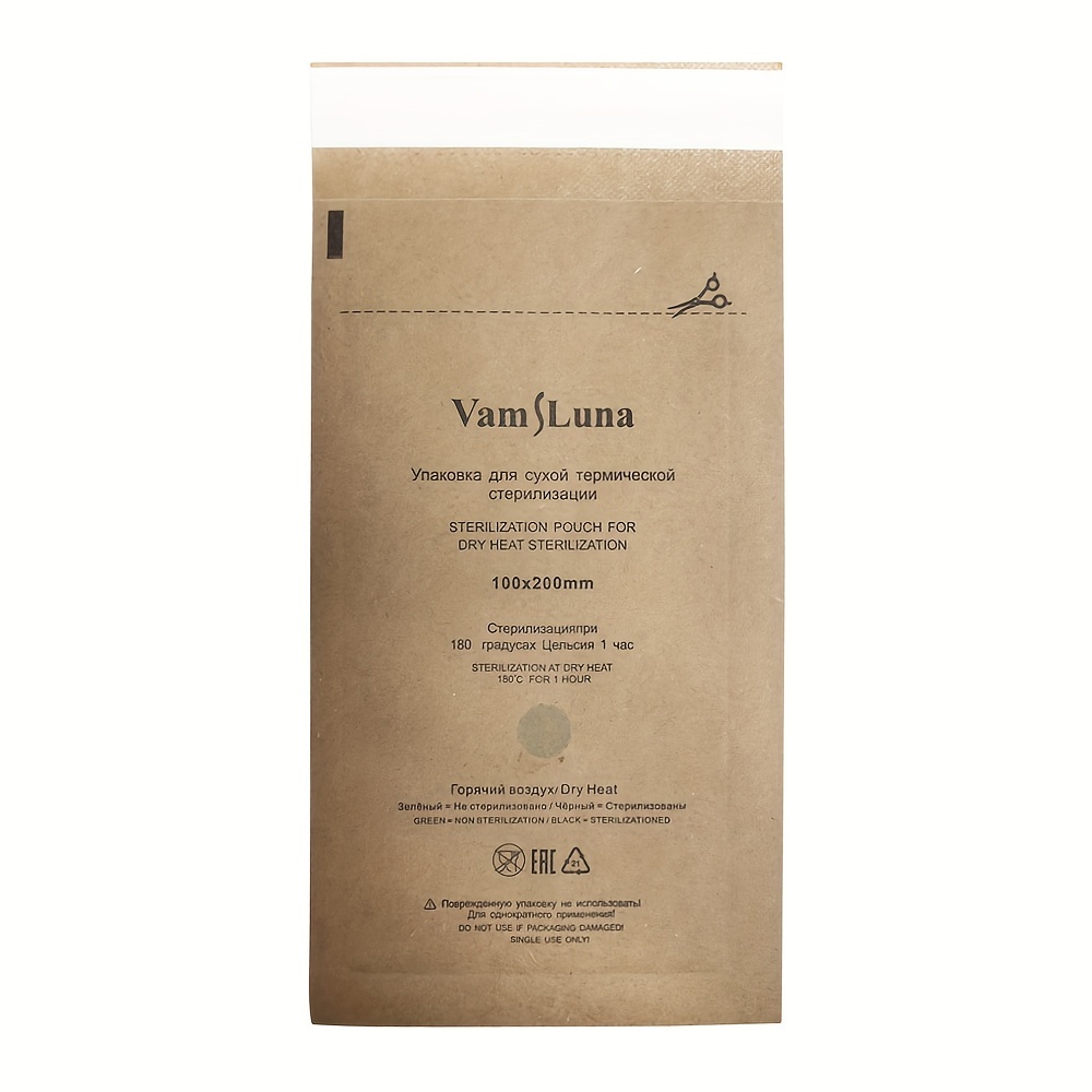 50 sachets de stérilisation jetables, sachets de désinfection autoclave auto-scellants - Non parfumés, pour fournitures dentaires, nail art, tatouage (100 mm x 200 mm)
50 sachets de stérilisation jetables, sachets de désinfection autoclave auto-scellants - Non parfumés, pour fournitures dentaires, nail art, tatouage (100 mm x 200 mm)
