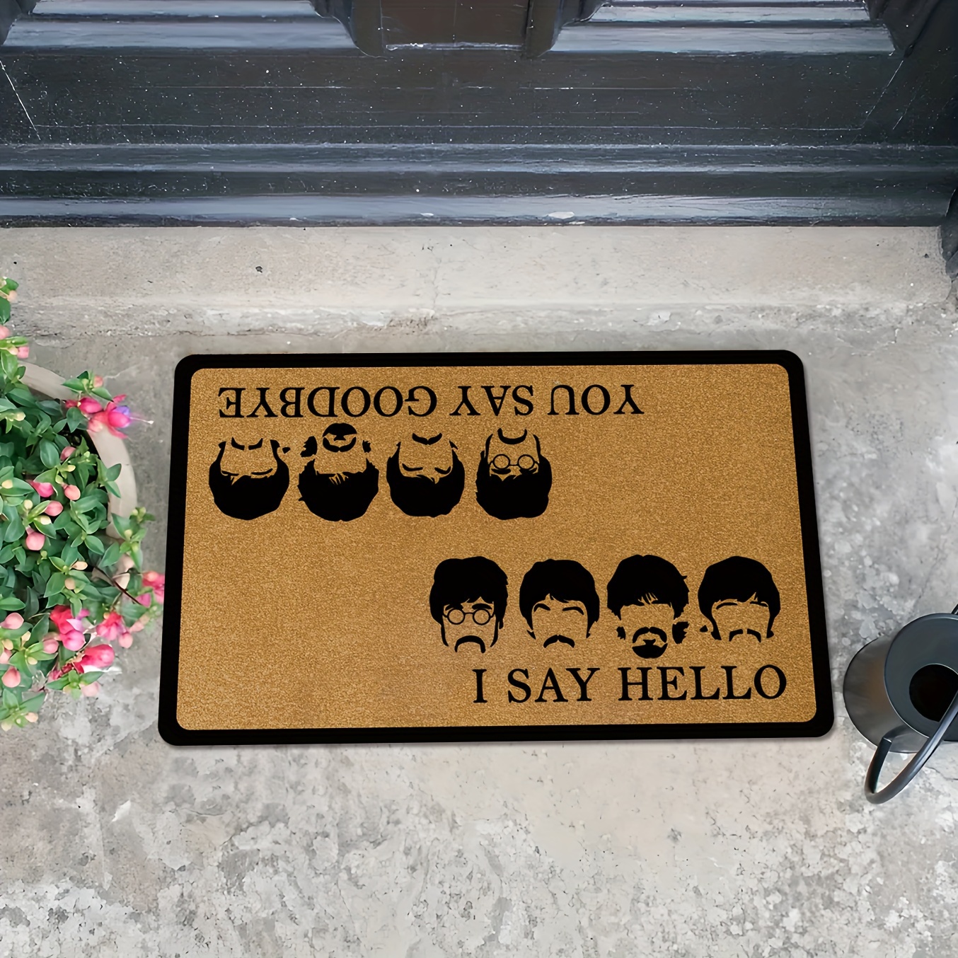 Chic 'so Long, Hello' - Stain & Dust Resistant, Machine Washable Rug For Indoor/outdoor Entrances, Bedroom, Kitchen Decor - Polyester With Rubber Backing
Chic 'so Long, Hello' - Stain & Dust Resistant, Machine Washable Rug For Indoor/outdoor Entrances, Bedroom, Kitchen Decor - Polyester With Rubber Backing