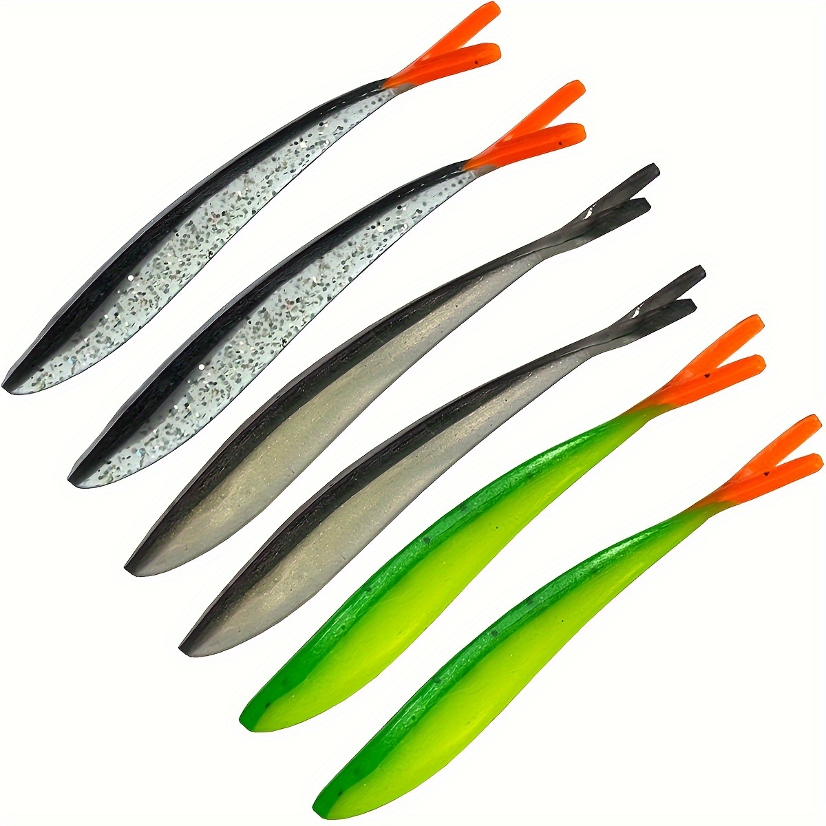 Handcrafted Ultra-soft Silicone Fishing Lures - 5-pack Artificial Bait For Bass Fishing
Handcrafted Ultra-soft Silicone Fishing Lures - 5-pack Artificial Bait For Bass Fishing