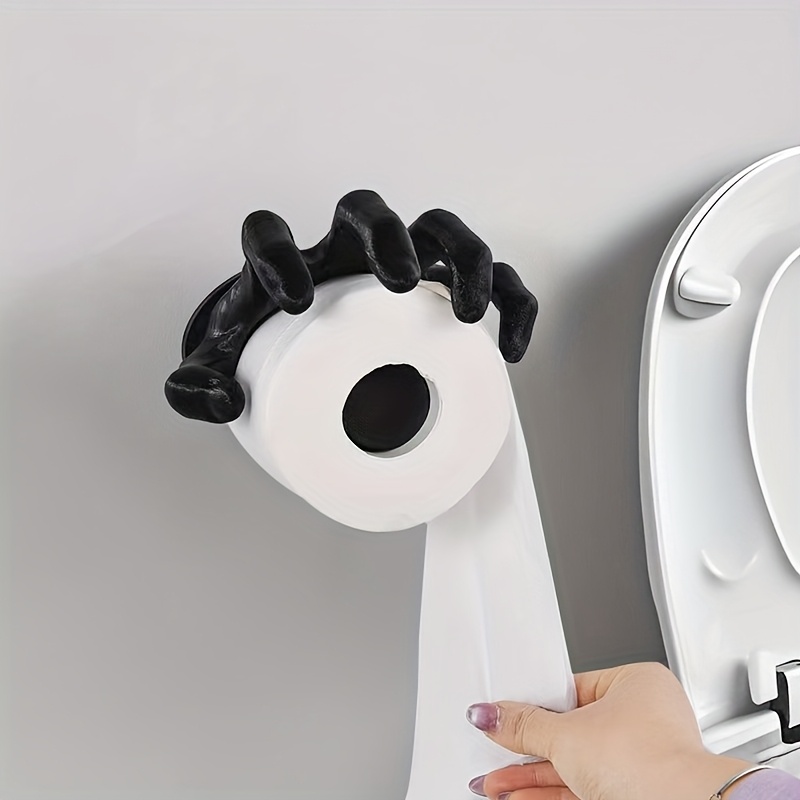 1pc Gothic Style 3d Printed Hand Claw Toilet Paper Holder, Self-adhesive No-drill, Plastic, Polished , Wall Hanging Bathroom Accessory, Home Decor And Halloween/christmas
1pc Gothic Style 3d Printed Hand Claw Toilet Paper Holder, Self-adhesive No-drill, Plastic, Polished , Wall Hanging Bathroom Accessory, Home Decor And Halloween/christmas