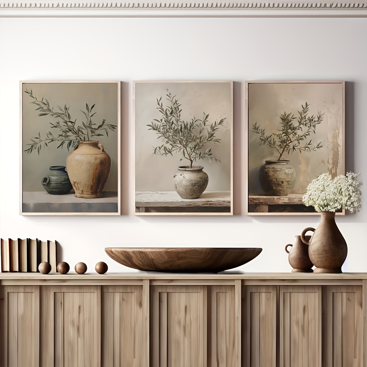 Set Of 3 Branch Vase Canvas Art Prints, Retro Botanical Wall Art, Modern Home Decor For Living Room, Bedroom, Hallway - Minimalist Aesthetic Plant Posters
Set Of 3 Branch Vase Canvas Art Prints, Retro Botanical Wall Art, Modern Home Decor For Living Room, Bedroom, Hallway - Minimalist Aesthetic Plant Posters