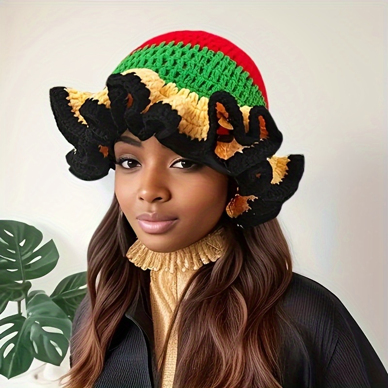 Women's Crochet Sun Hat, Nylon, Hand Wash Or , Non-stretch, Christmas Themed, Switch Closure, Decorative Accessory, Fashionable Leaf Edge Cap
Women's Crochet Sun Hat, Nylon, Hand Wash Or , Non-stretch, Christmas Themed, Switch Closure, Decorative Accessory, Fashionable Leaf Edge Cap