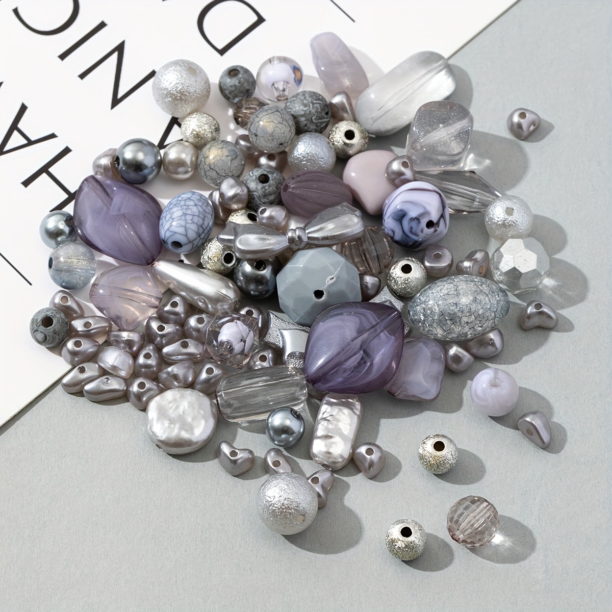 0.7oz Vintage Acrylic Premium Gray Bead Set - Mixed Color Beads, Suitable For Creative Making, Handcrafting And Bracelet Design - Handmade Accessories And Fashion Projects Beads & Bead Assortments
0.7oz Vintage Acrylic Premium Gray Bead Set - Mixed Color Beads, Suitable For Creative Making, Handcrafting And Bracelet Design - Handmade Accessories And Fashion Projects Beads & Bead Assortments