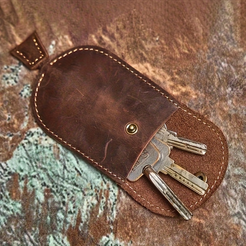 Premium Genuine Leather Key Holder - Compact Pull-out Design For Car & , Cowhide With Polyester Lining, Stylish In Light Brown
Premium Genuine Leather Key Holder - Compact Pull-out Design For Car & , Cowhide With Polyester Lining, Stylish In Light Brown
