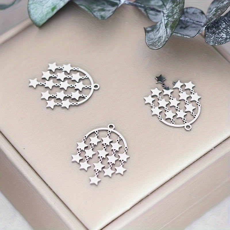 3pcs Stainless Steel Star Tassel Charms Pendant For Jewelry Making Diy Earring Necklace Supplies Accessories Wholesale
3pcs Stainless Steel Star Tassel Charms Pendant For Jewelry Making Diy Earring Necklace Supplies Accessories Wholesale