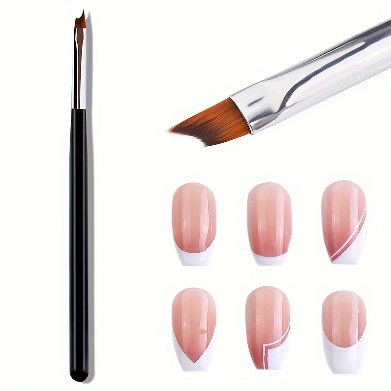 1pc Nail Brush, Painting And Drawing Pen With Half Moon Shape, Uv Gel Manicure Design Tool, Black Handle, Nail Art Accessory
1pc Nail Brush, Painting And Drawing Pen With Half Moon Shape, Uv Gel Manicure Design Tool, Black Handle, Nail Art Accessory