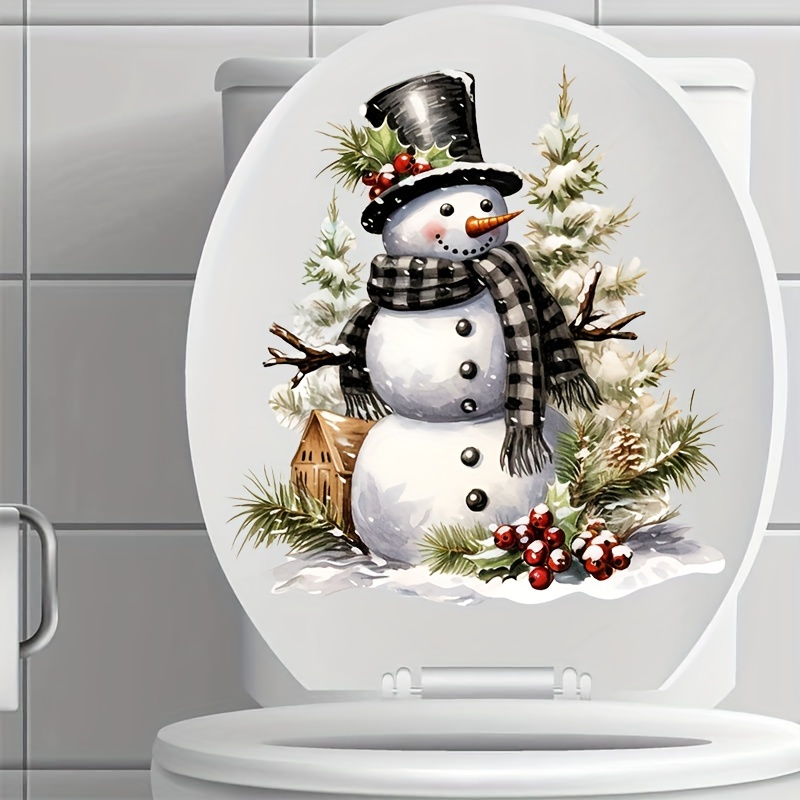 Snowman Christmas Toilet Decal - Waterproof, Easy-apply Bathroom Sticker For Home Decor
Snowman Christmas Toilet Decal - Waterproof, Easy-apply Bathroom Sticker For Home Decor