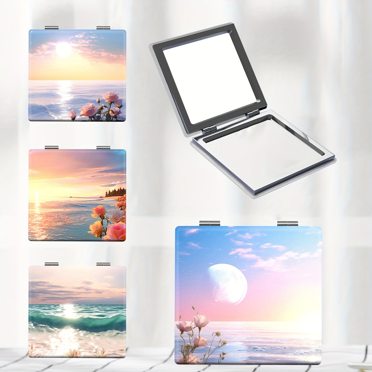 1pc Portable Pocket Makeup Mirror, Foldable Hd Stylish Floral Pattern Small Mirror, Outdoor Personal Care Supplies, Small Mirror Gift 
1pc Portable Pocket Makeup Mirror, Foldable Hd Stylish Floral Pattern Small Mirror, Outdoor Personal Care Supplies, Small Mirror Gift