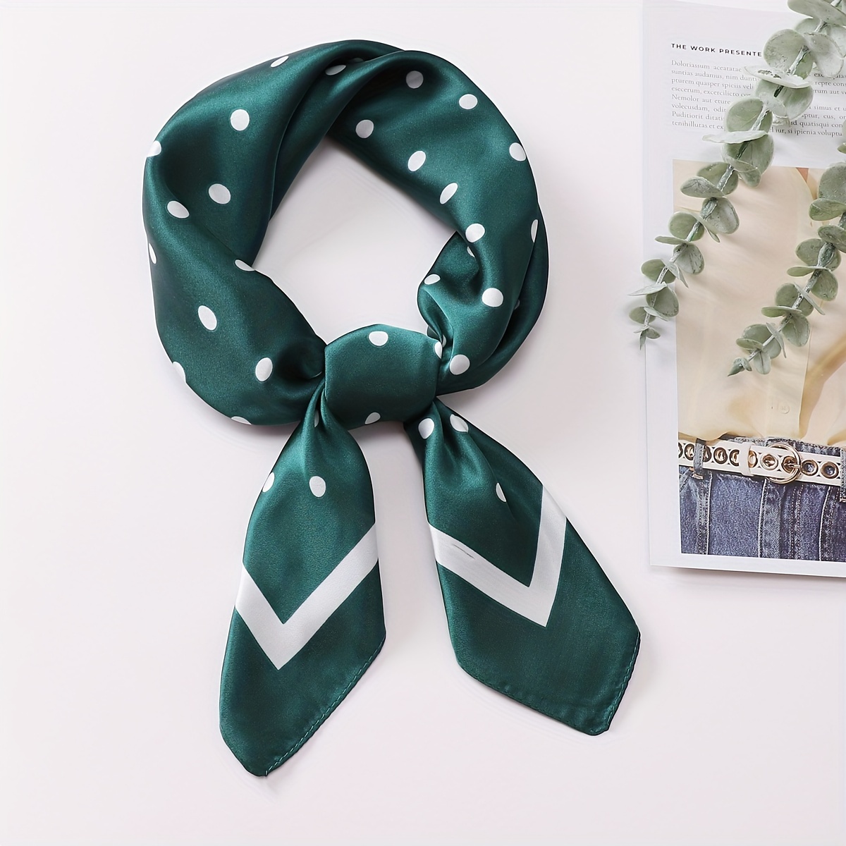 A 70cm Women' Polka Dot Scarf Made Of Silky, Suitable For Students As A Headscarf Or Headband.
A 70cm Women' Polka Dot Scarf Made Of Silky, Suitable For Students As A Headscarf Or Headband.