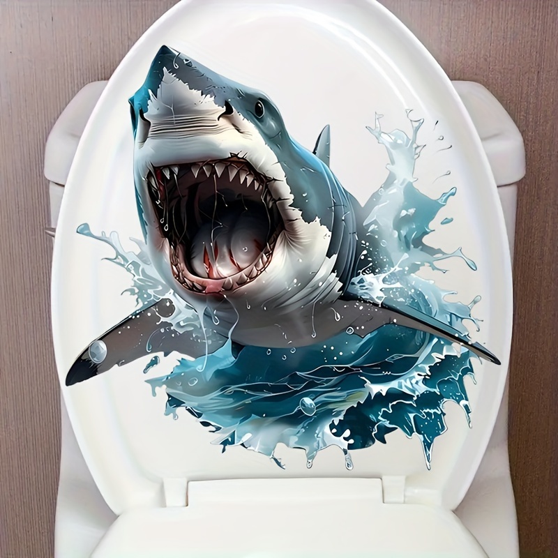 Vibrant 3d Shark Wall Decal - Waterproof, Self-adhesive Sticker For Bathroom & Bedroom Decor, Ideal For Ceramic, Glass & Plastic , Shark Bathroom Decor
Vibrant 3d Shark Wall Decal - Waterproof, Self-adhesive Sticker For Bathroom & Bedroom Decor, Ideal For Ceramic, Glass & Plastic , Shark Bathroom Decor