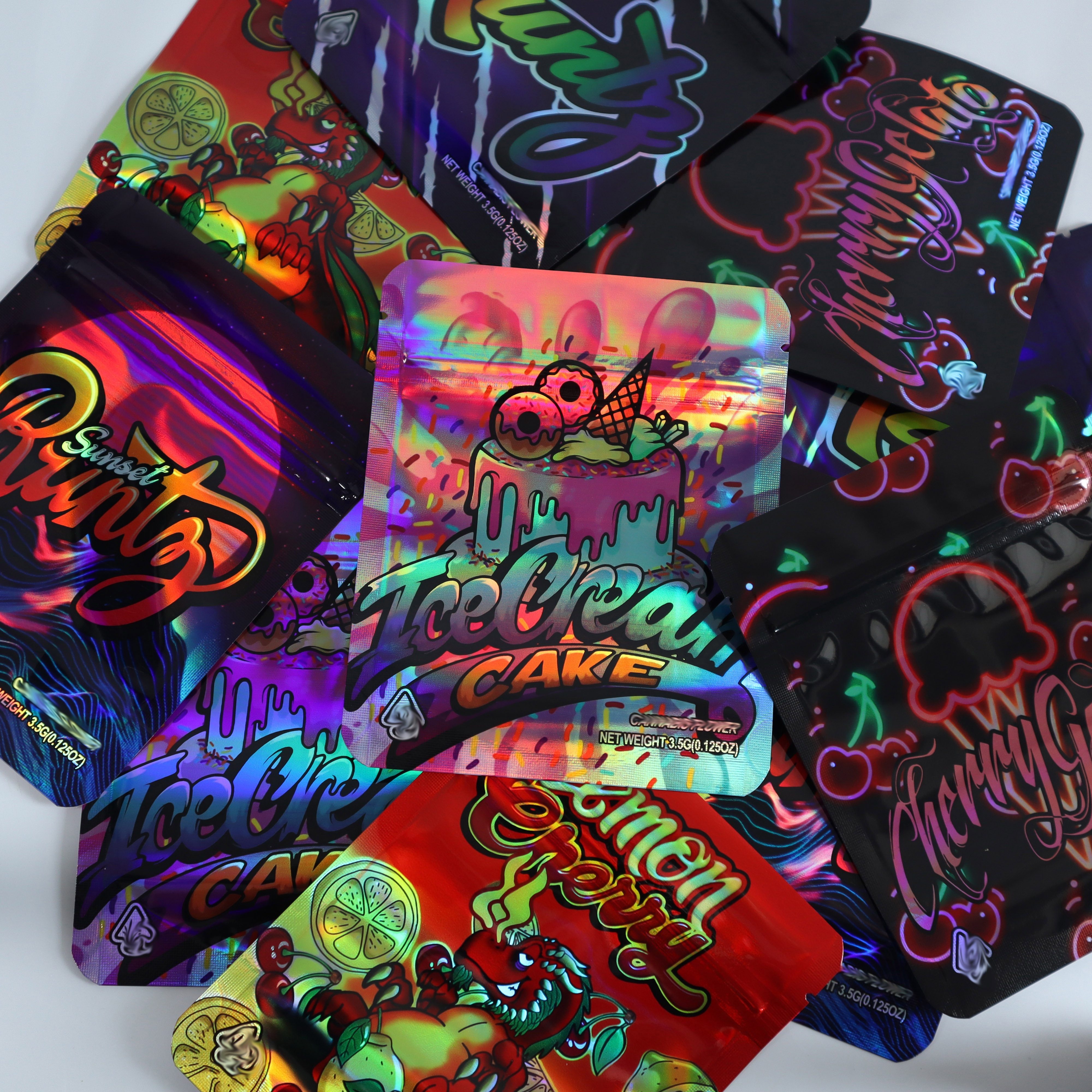 100pcs Mylar Resealable Bags Assorted Patterns, Plastic Ziplock Packaging With Laser Foil Design, Odor Proof Waterproof Seal Storage Bags For , 3d Polyester Film Vanilla Pouches
100pcs Mylar Resealable Bags Assorted Patterns, Plastic Ziplock Packaging With Laser Foil Design, Odor Proof Waterproof Seal Storage Bags For , 3d Polyester Film Vanilla Pouches