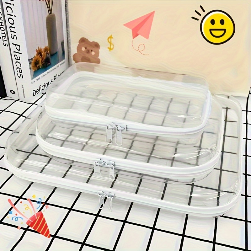 Waterproof Pvc Storage Bag - Transparent, Portable Organizer For Outdoor , Makeup & Toiletries
Waterproof Pvc Storage Bag - Transparent, Portable Organizer For Outdoor , Makeup & Toiletries