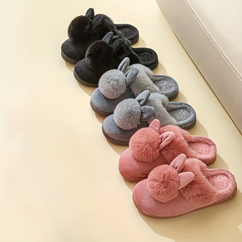 Women's Kawaii Bunny Plush Slippers, Cozy & Warm Soft Sole Winter Shoes, Comfortable Indoor Floor Slippers
Women's Kawaii Bunny Plush Slippers, Cozy & Warm Soft Sole Winter Shoes, Comfortable Indoor Floor Slippers