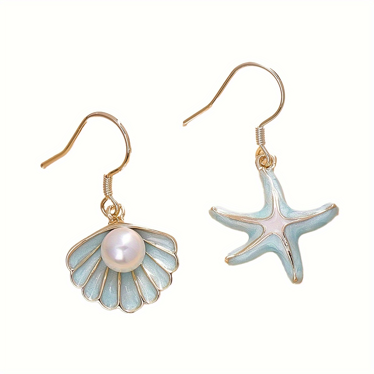 Golden Starfish 5mm White Seashell Drop Earrings For Women Scallop Boho Ocean Hawaiian Beach Earrings Vacation Summer Charms Jewelry Gift
Golden Starfish 5mm White Seashell Drop Earrings For Women Scallop Boho Ocean Hawaiian Beach Earrings Vacation Summer Charms Jewelry Gift
