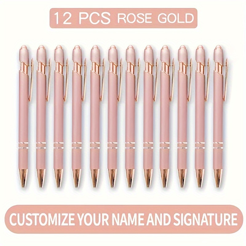 12-pack Customizable Pens With Retractable Medium Point For Sketching, Writing, And Exams - Personalized Inspirational Messages, Ideal For Birthday, Christmas, Thanksgiving Gifts
12-pack Customizable Pens With Retractable Medium Point For Sketching, Writing, And Exams - Personalized Inspirational Messages, Ideal For Birthday, Christmas, Thanksgiving Gifts