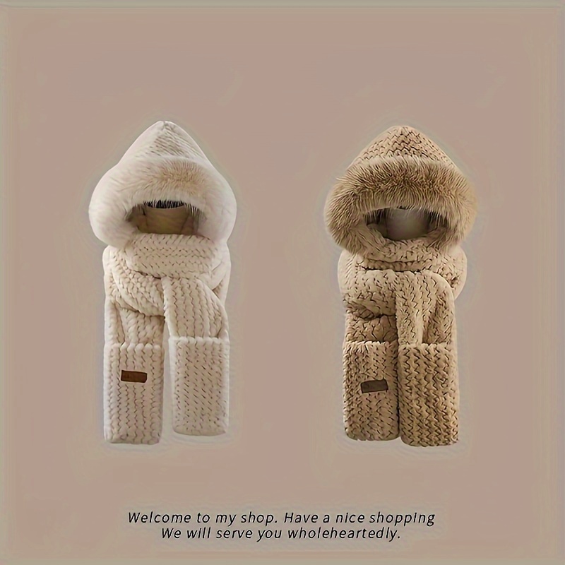 Cozy 3pcs Winter Set: Hat, Scarf & Gloves - Fleece Ear Protection For Outdoor Cycling, Mixed Colors
Cozy 3pcs Winter Set: Hat, Scarf & Gloves - Fleece Ear Protection For Outdoor Cycling, Mixed Colors