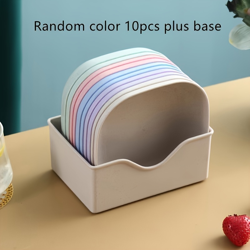 Dinner Plates With 1 Holder - Portable Food Plate Set For Snacks & Breakfast - Plastic Material - Kitchen Tools
Dinner Plates With 1 Holder - Portable Food Plate Set For Snacks & Breakfast - Plastic Material - Kitchen Tools