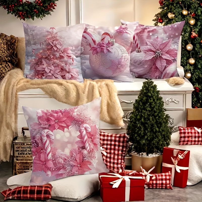 4pcs, Christmas Theme Pillowcase, Decor Pillowcase Set, , Printed Ornaments And Pattern, Decoration, Washable,
4pcs, Christmas Theme Pillowcase, Decor Pillowcase Set, , Printed Ornaments And Pattern, Decoration, Washable,